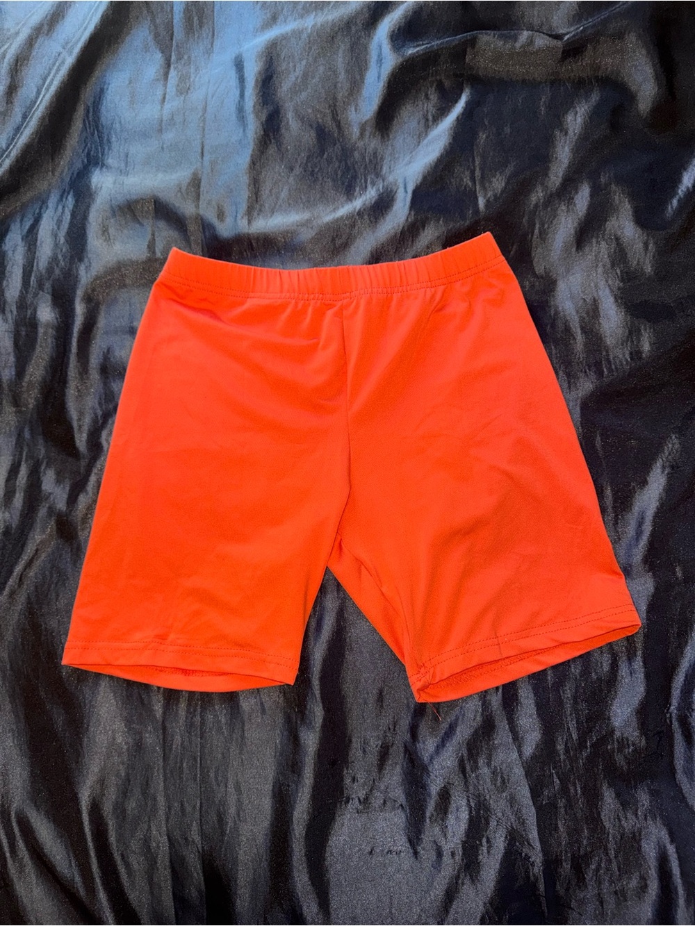 Bright Orange Biker Shorts – Size Small